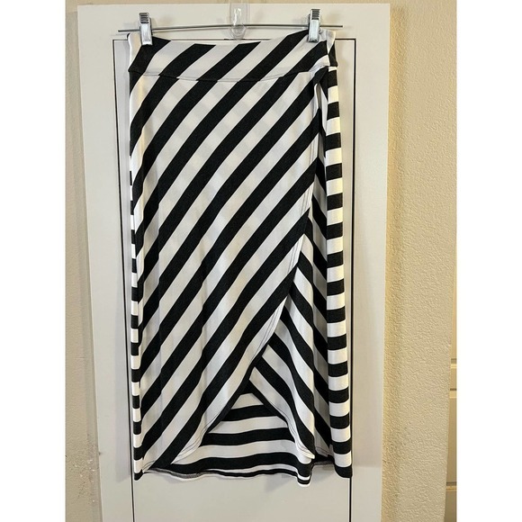 Athleta Striped Midi Skirt Size XS - Picture 2 of 6